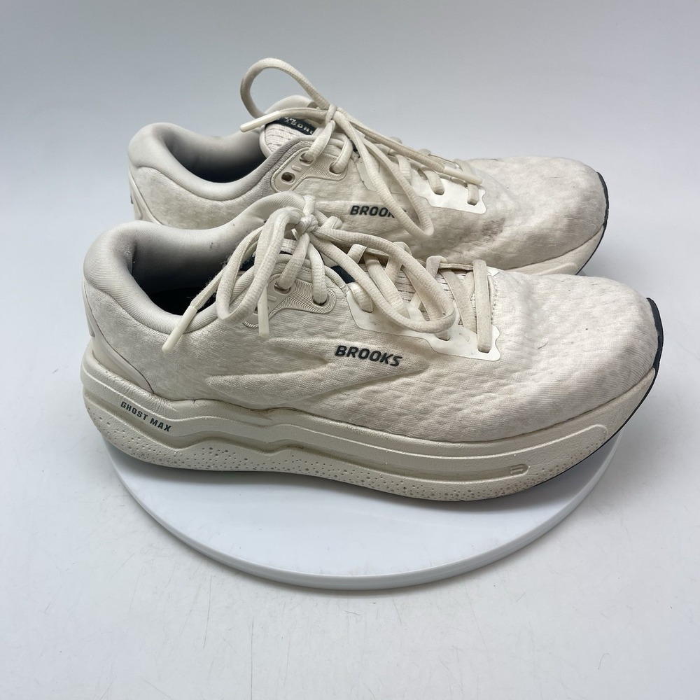 Brooks Sneakers Womens 8.5 B Ghost Max 2 1204201B274 White Running Athletic Gym - Picture 1 of 10